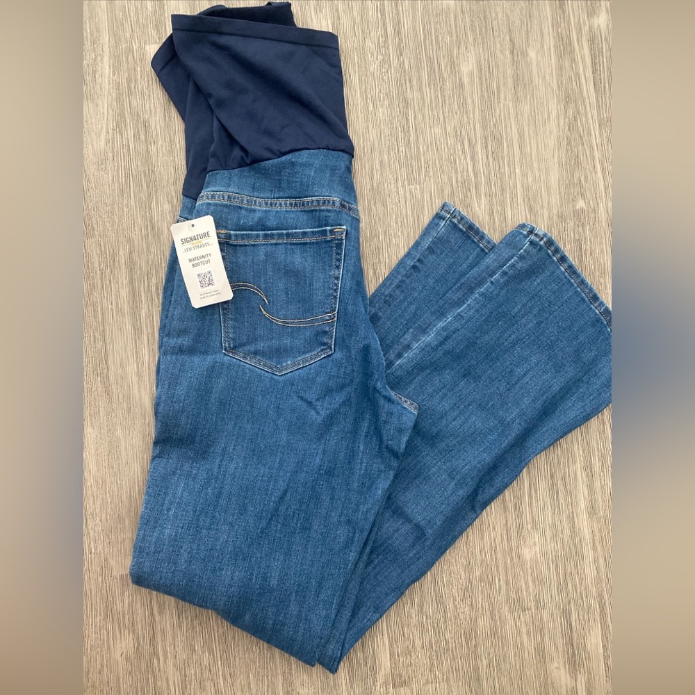 Signature by Levi Strauss Gold Maternity Bootcut Jeans-large